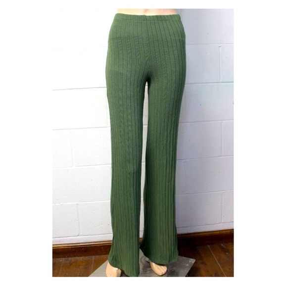 Olive Bootleg Leggings - Picture 2 of 4